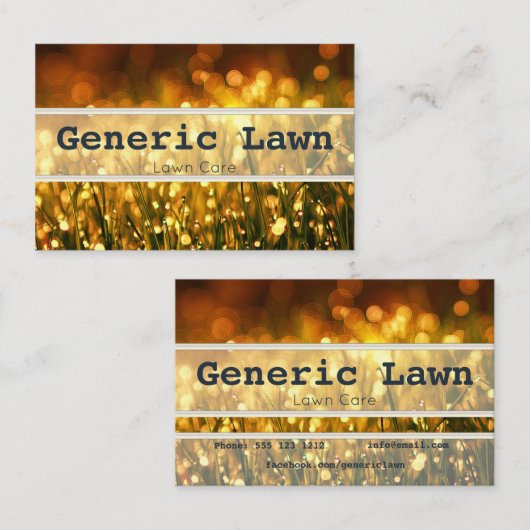 Visitekaartjes voor eigen verzorging (Voorkant / Achterkant)