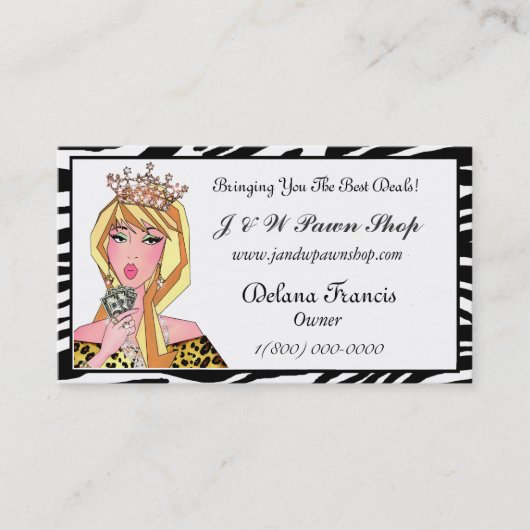 Visitekaartjes voor eigen winkels (Voorkant)