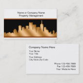 Visitekaartjes voor eigendomsbeheer (Voorkant / Achterkant)