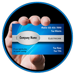 Visitekaartjes voor elektriciens