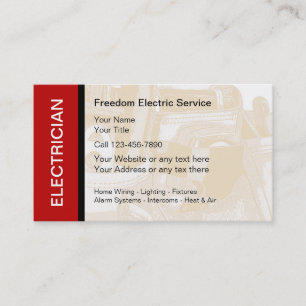 Visitekaartjes voor elektriciens