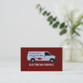 Visitekaartjes voor elektriciens (Staand voorkant)