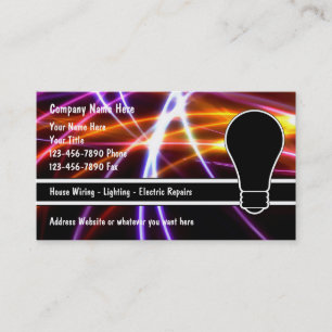 Visitekaartjes voor elektriciens