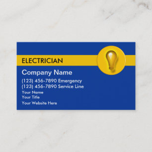 Visitekaartjes voor elektriciens