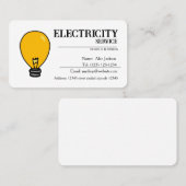 VISITEKAARTJES VOOR ELEKTRICITEITSDIENSTEN (Voorkant / Achterkant)