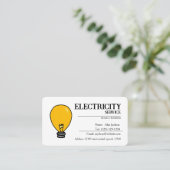 VISITEKAARTJES VOOR ELEKTRICITEITSDIENSTEN (Staand voorkant)