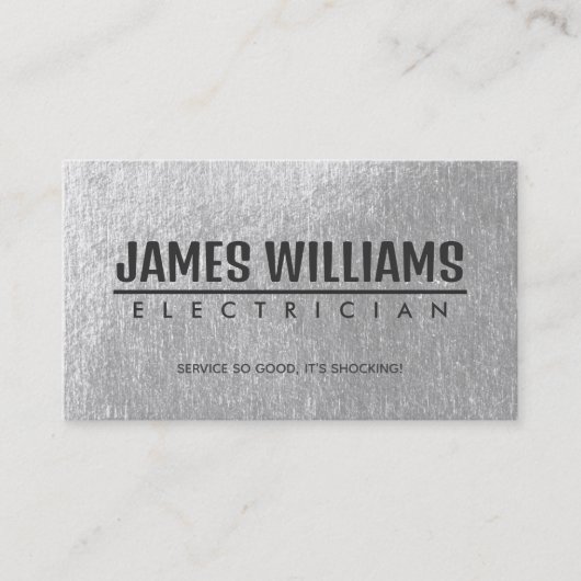 Visitekaartjes voor elektroslogans (Voorkant)