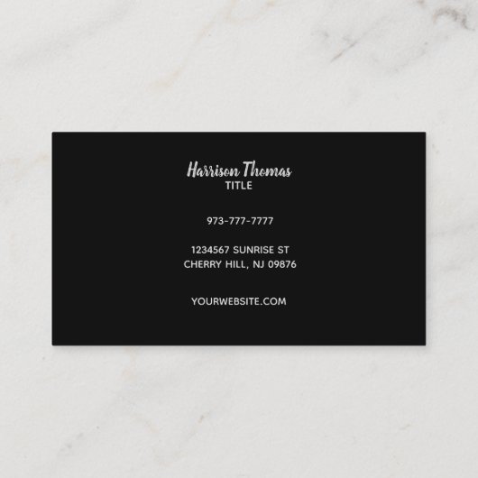 Visitekaartjes voor elektroslogans (Achterkant)