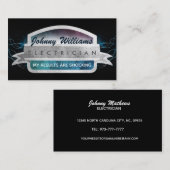 Visitekaartjes voor elektroslogans (Voorkant / Achterkant)