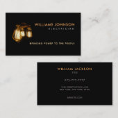 Visitekaartjes voor elektroslogans (Voorkant / Achterkant)