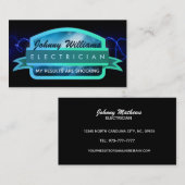 Visitekaartjes voor elektroslogans (Voorkant / Achterkant)