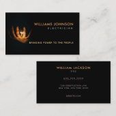 Visitekaartjes voor elektroslogans (Voorkant / Achterkant)