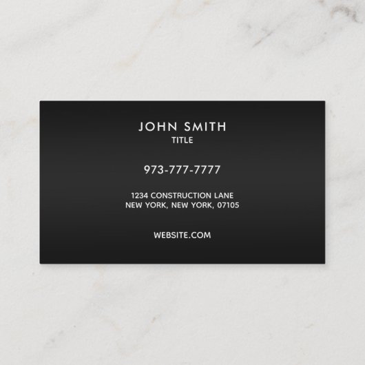 Visitekaartjes voor engineer slogans (Achterkant)