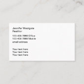 Visitekaartjes voor Estate Agent Double Side (Achterkant)