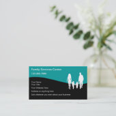 Visitekaartjes voor familiediensten (Staand voorkant)