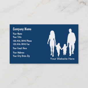 Visitekaartjes voor familiediensten