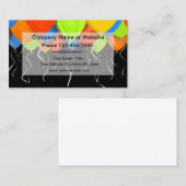 Visitekaartjes voor feestballonnen en voor feestba (Voorkant / Achterkant)