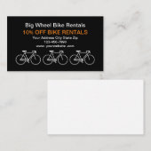 Visitekaartjes voor fietsenverhuur (Voorkant / Achterkant)