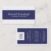 Visitekaartjes voor financieel adviseur (Voorkant / Achterkant)