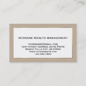 Visitekaartjes voor financieel adviseur (Achterkant)