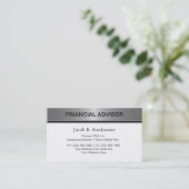 Visitekaartjes voor financieel adviseur (Staand voorkant)
