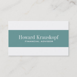 Visitekaartjes voor financieel adviseur