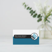 Visitekaartjes voor financieel planner en adviseur (Staand voorkant)