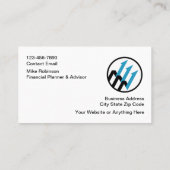 Visitekaartjes voor financieel planner en adviseur (Achterkant)