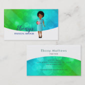 Visitekaartjes voor financiële logo (Voorkant / Achterkant)