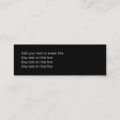 Visitekaartjes voor fitnesstraining (Achterkant)