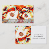 Visitekaartjes voor Floral Design (Voorkant / Achterkant)