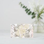 Visitekaartjes voor Floral Marble Design (Staand voorkant)