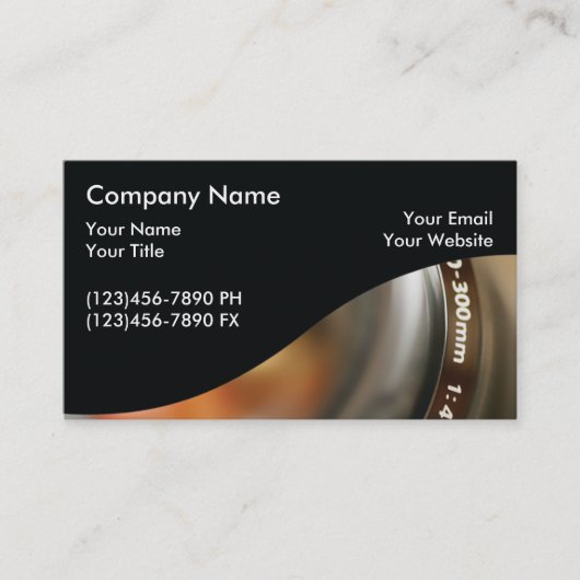 Visitekaartjes voor fotografie (Voorkant)