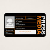 Visitekaartjes voor fotografie (Achterkant)