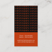 Visitekaartjes voor fotografie (Achterkant)