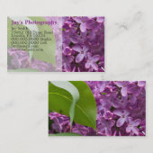 Visitekaartjes voor fotografie (Voorkant / Achterkant)
