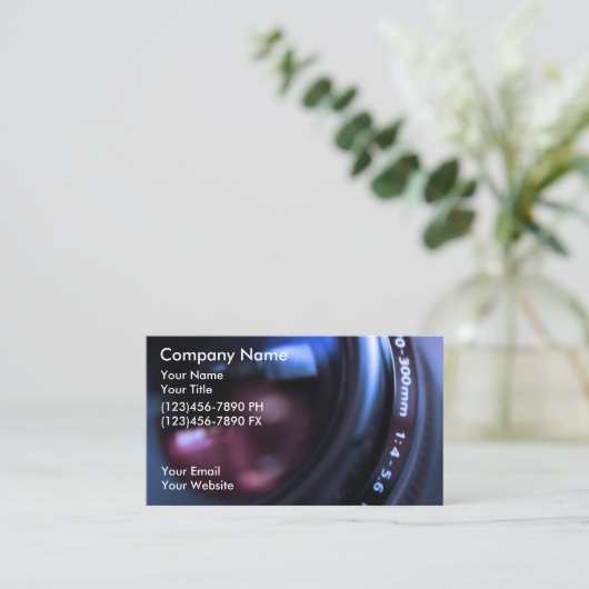 Visitekaartjes voor fotografie (Staand voorkant)