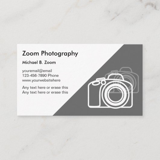 Visitekaartjes voor fotografie (Voorkant)