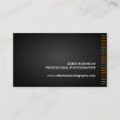 Visitekaartjes voor fotografie (Achterkant)