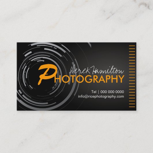 Visitekaartjes voor fotografie (Voorkant)
