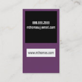 Visitekaartjes voor fotografie (Achterkant)