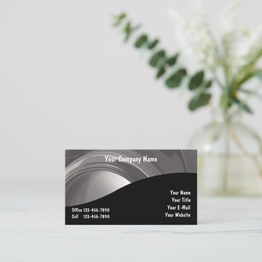 Visitekaartjes voor fotografie (Staand voorkant)