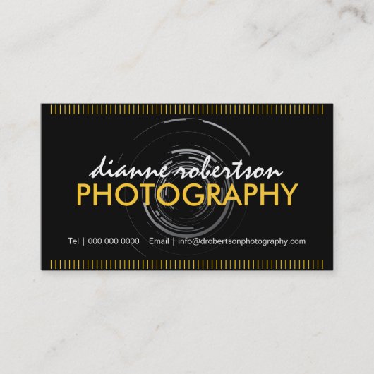 Visitekaartjes voor fotografie (Voorkant)