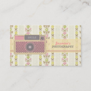 Visitekaartjes voor fotografie met Floral