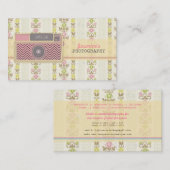  Visitekaartjes voor fotografie met Floral (Voorkant / Achterkant)