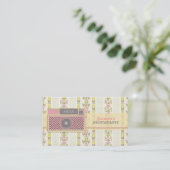  Visitekaartjes voor fotografie met Floral (Staand voorkant)
