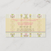  Visitekaartjes voor fotografie met Floral (Achterkant)