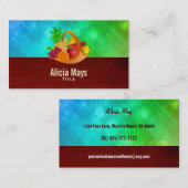 Visitekaartjes voor fruitmandjes (Voorkant / Achterkant)