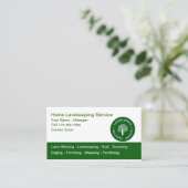 Visitekaartjes voor gazon- en landschapsonderhoud (Staand voorkant)
