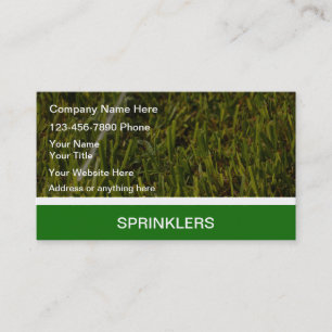 Visitekaartjes voor gazon sprinklers